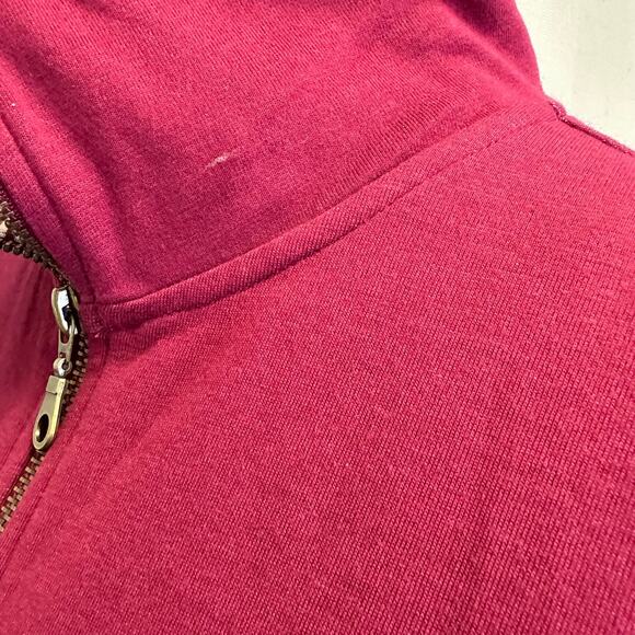 Passports Women’s Raspberry Zip-Up Size L - Cozy Cotton Blend with Pockets - Picture 9 of 9